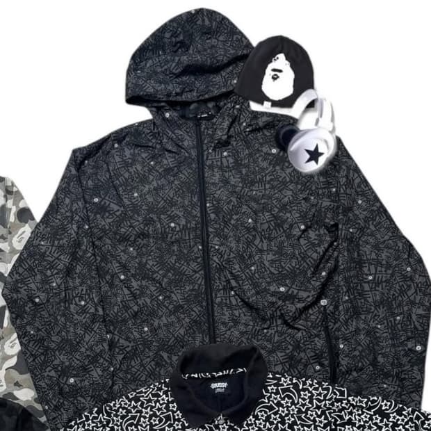 스투시 로고 바람막이