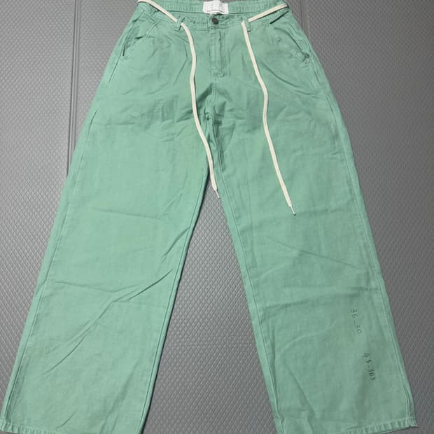 (M) ERL 워크 치노 팬츠 에메랄드 