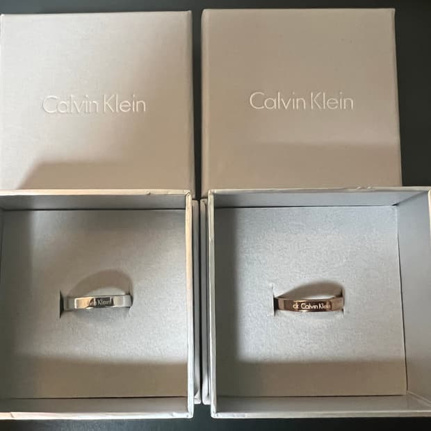 캘빈 클라인 반지 2개 박스 포함