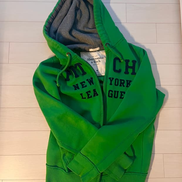 아베크롬비 그린 후드집업