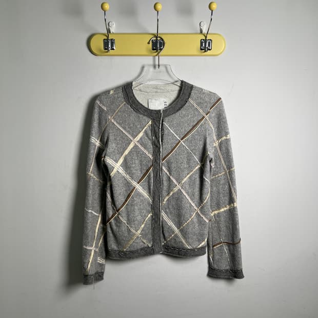 03AW Sacai 사카이 태리 체인 디테일 자켓