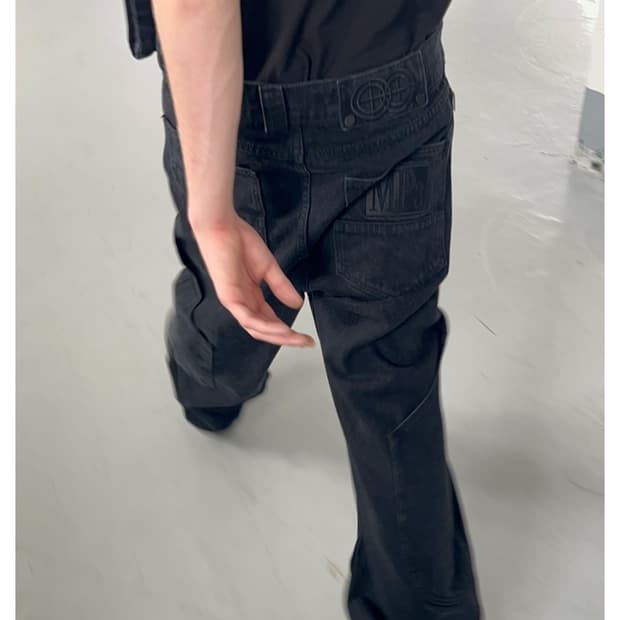 플라스틱 프로덕트 MPa CALF POCKET PANTS (BLACK)