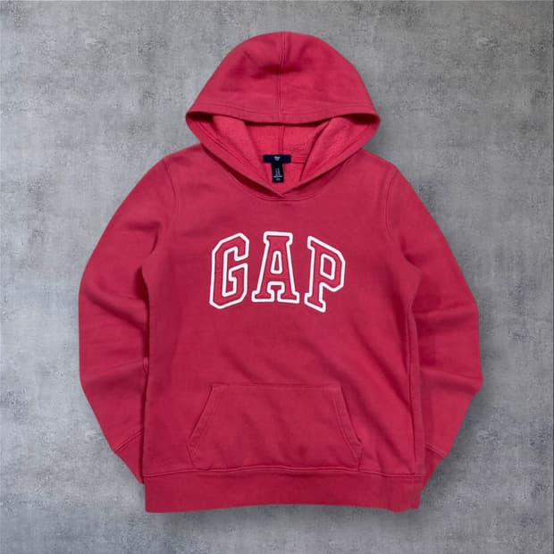 GAP 스펠아웃 빅로고 핑크 후드티