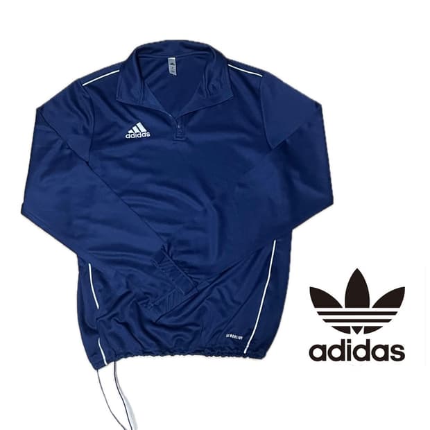 희귀매물⭐️아디다스 네이비 스트링 반집업 