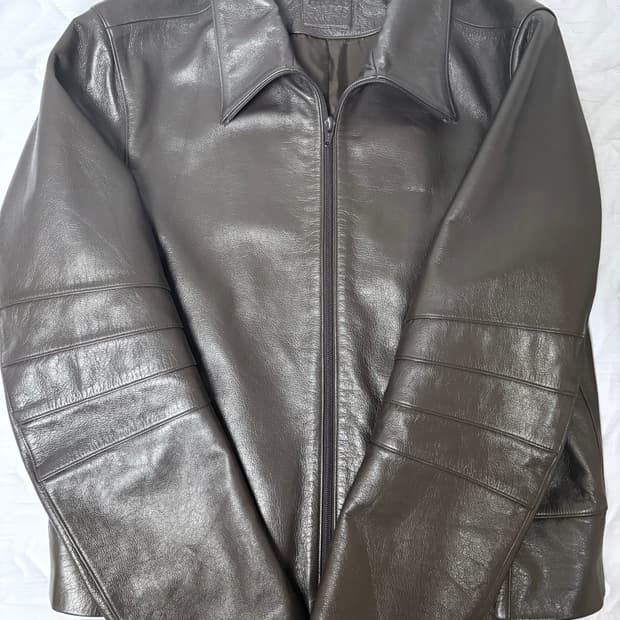 머듈 레더 자켓 appendix leather jacket brown 2