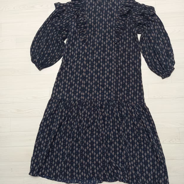 새상품 여성 쉬폰 어깨프릴 롱원피스~77