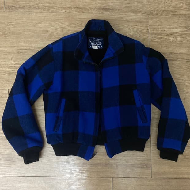 빈티지 울리치 우먼 버팔로 체크 플리스 재킷