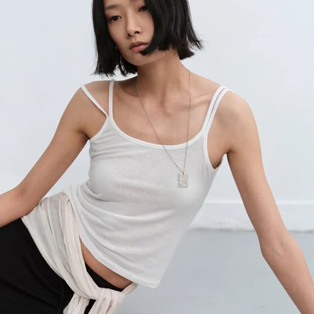 로우타이드 DOUBLE STRAP SLEEVELESS TOP 슬리브리스