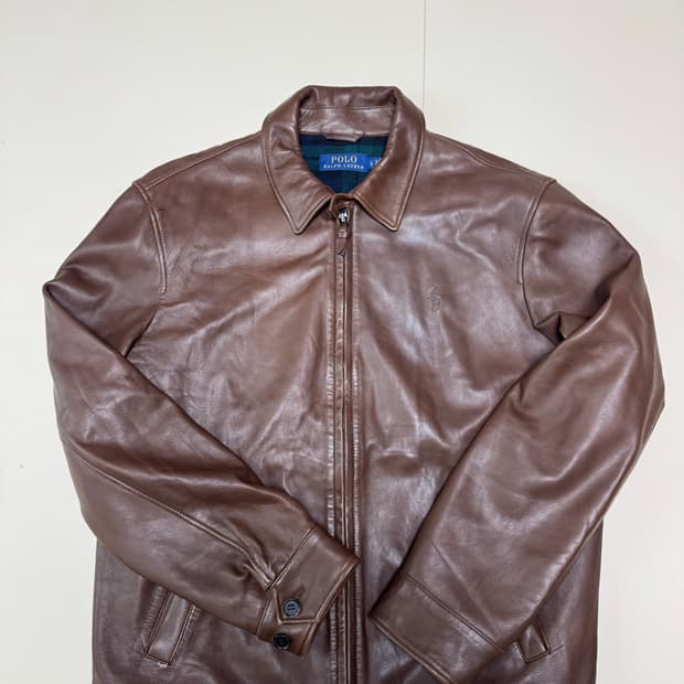 L 폴로 랄프로렌 맥스웰 램스킨 레더 자켓 / 뉴스보이 RRL