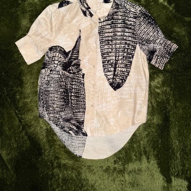 ACNE STUDIOS 아크네 스튜디오 릴렉스 핏 비스코스 하프 셔츠