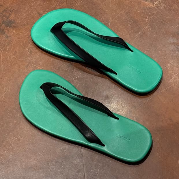 오라리 샌들 플립플랍 그린