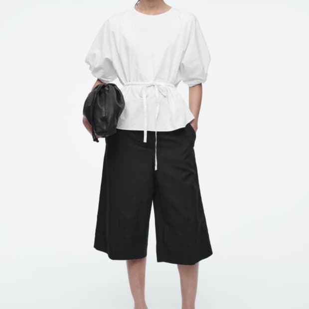 코스 벨트 퍼프 블라우스 새상품