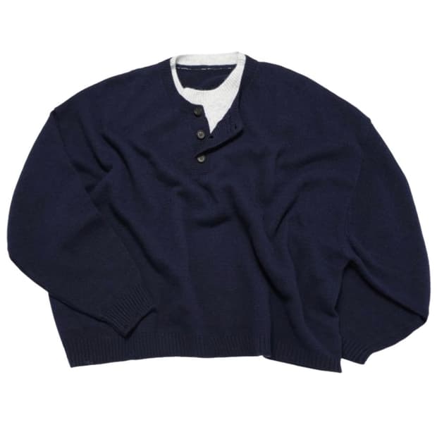 [구매글] mjd 콘트라스트 넥 캐시크롭니트