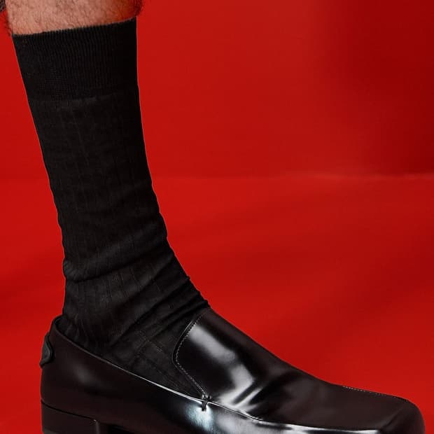[UK6~7.5] 프라다 스퀘어토 레더 로퍼 Prada Loafer