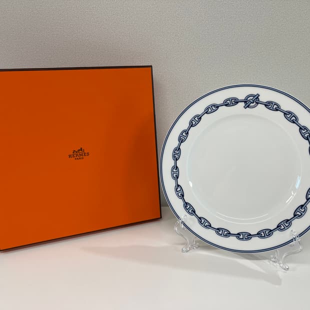 에르메스 샹달 블루 플레이트 1P HERMES