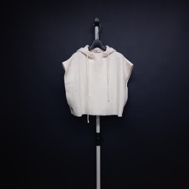 ASANG 아상 캐시미어블랜 후드니트베스트 F 33-77