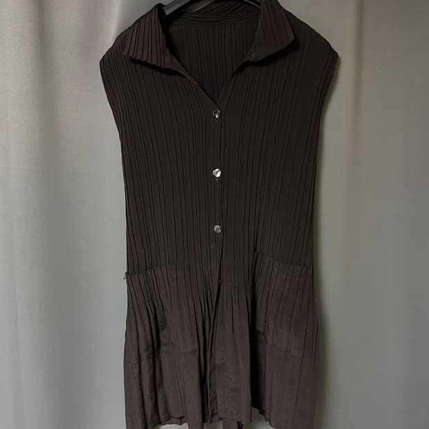 이세이미야케st 플리츠 민소매 원피스