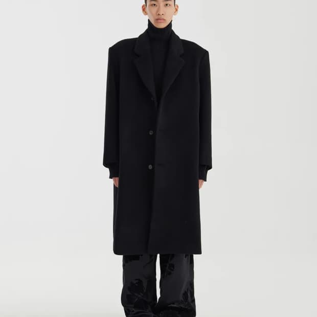 유스 오버사이즈 박스 코트 m