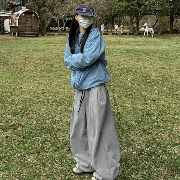 그레이 트레이닝바지