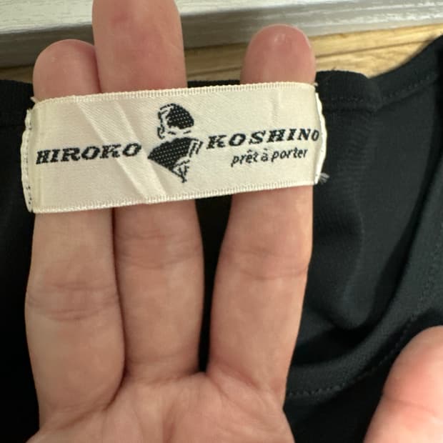 80s hiroko koshino 메쉬 원피스