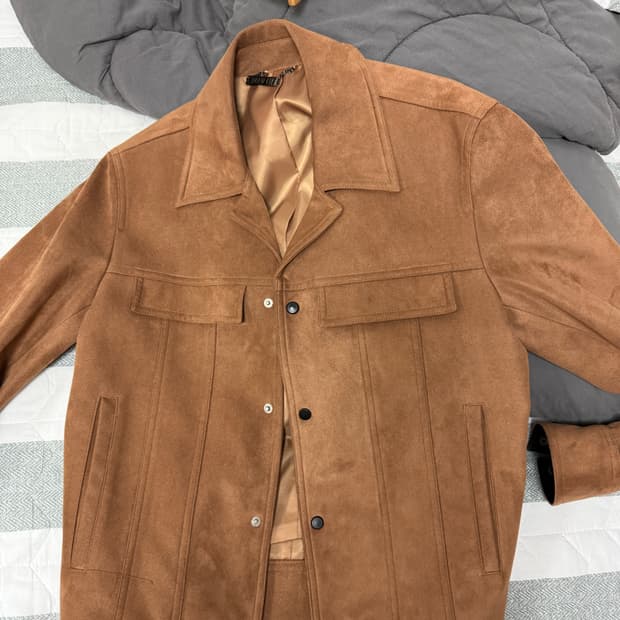 드로우핏 스웨이드 자켓