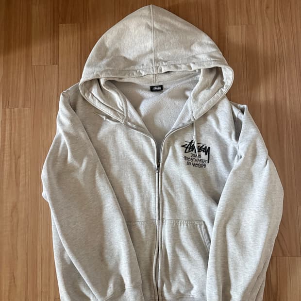 스투시 스탁 도버 스트리트 마켓 뉴욕 후드 집업 xl사이즈