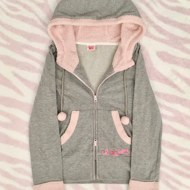 회핑 미니폼폼이 투웨이 뽀글이 퍼 후드집업 히메갸루 조지후쿠