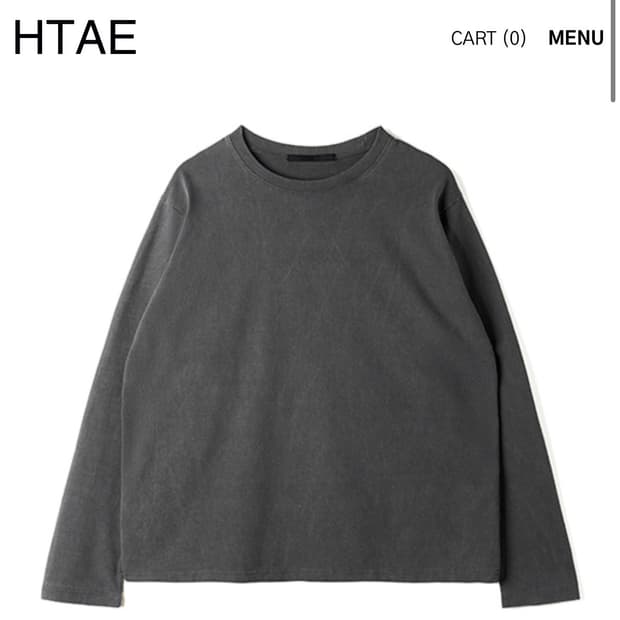 [L] htae 롱슬리브 에이지드 블랙