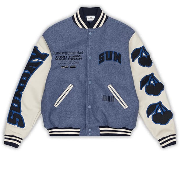 선데이후르츠 바시티 자켓 구매