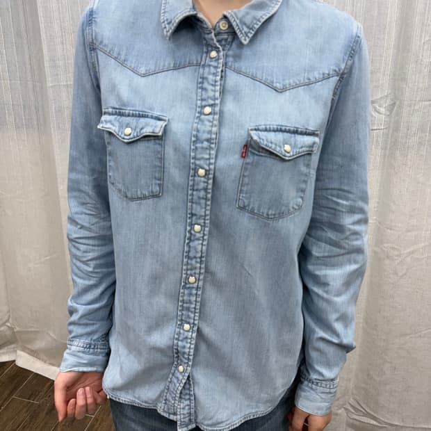리바이스 웨스턴 연청 데님 셔츠
