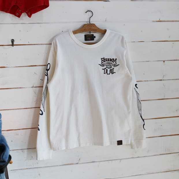 (착용컷) vanson 자수 롱 슬리브 (남성용 M)