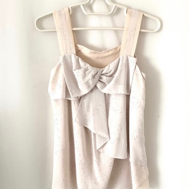 빈티지 리본 나시