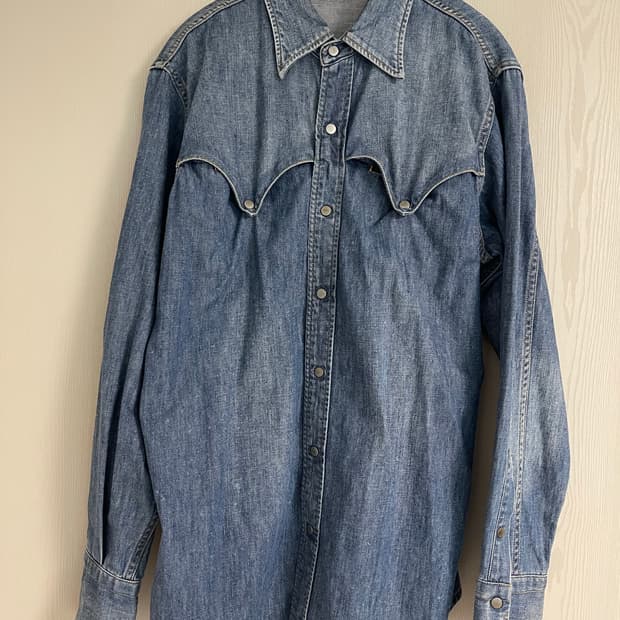 에드윈(Edwin) 웨스턴 데님 셔츠 503S L