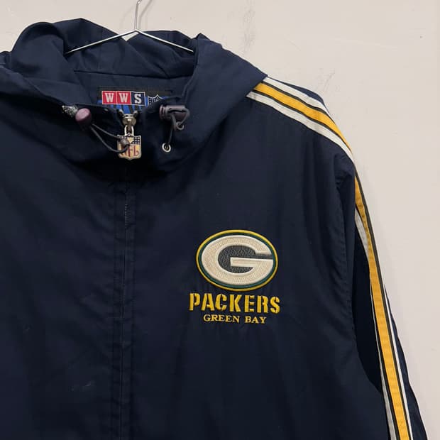 NFL 빈티지 그린베이패커스 후드 바람막이