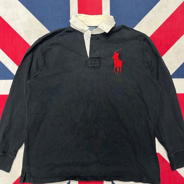 폴로 올드스쿨  긴팔 카라티 L