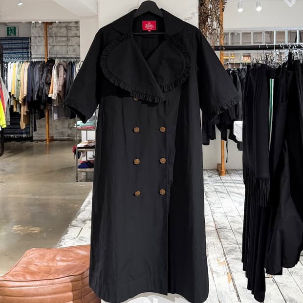 비비안웨스트우드 레드라벨 블랙 프릴 칼라 드레스