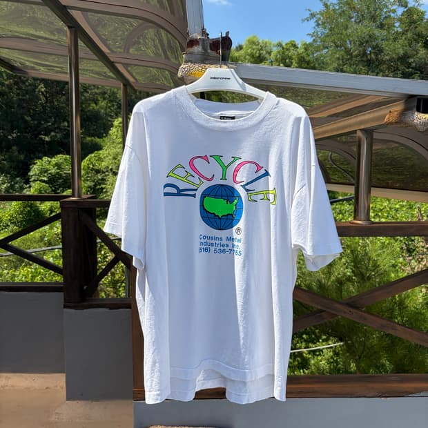 90s USA "RECYCLE" tee