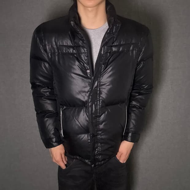 y2k Black Padding Jumper