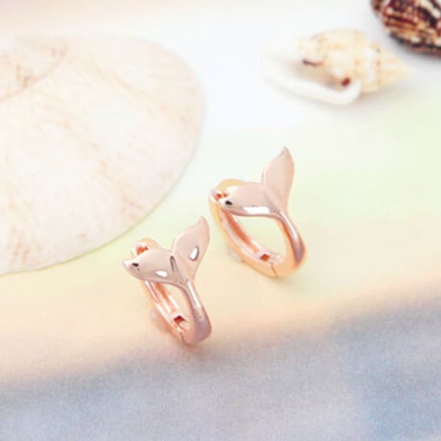 [라울스톤]테일14K 로즈골드 원터치 링 귀걸이 판매