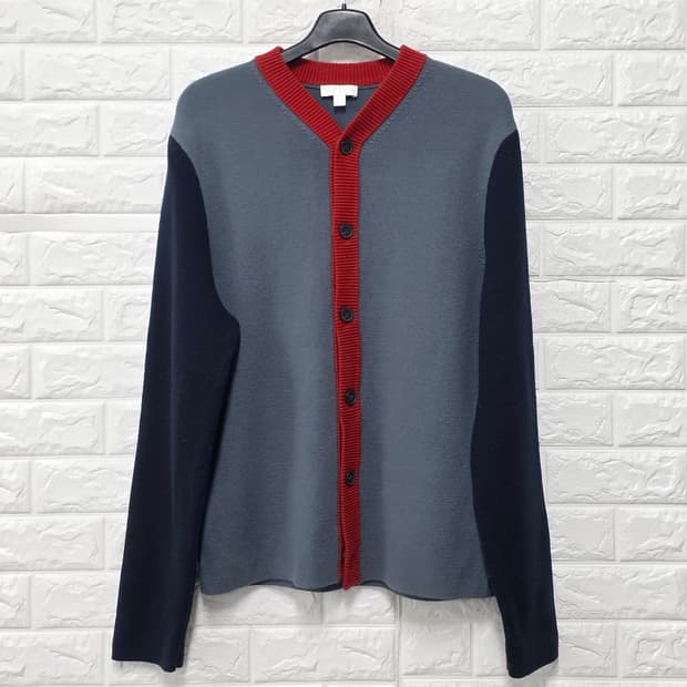 코스 COS 코스 배색 가디건 L