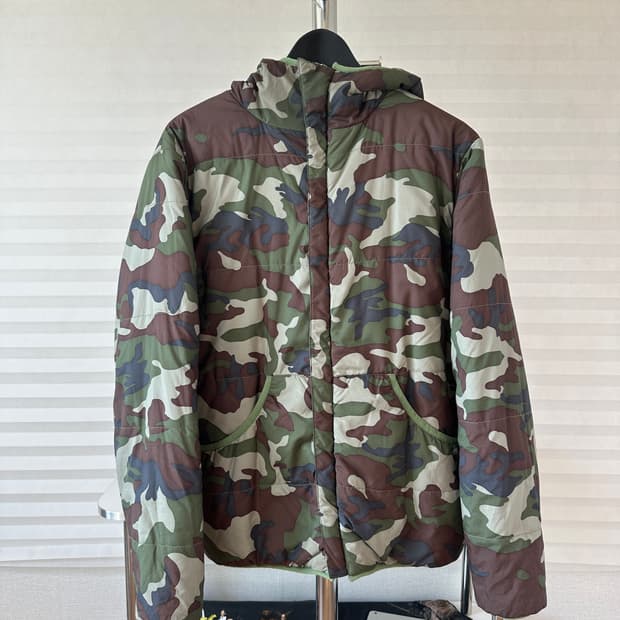 00s 스투시 카모 리버서블 패딩 자켓