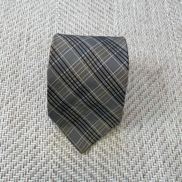 간사이 야마모토 체크 넥타이 
