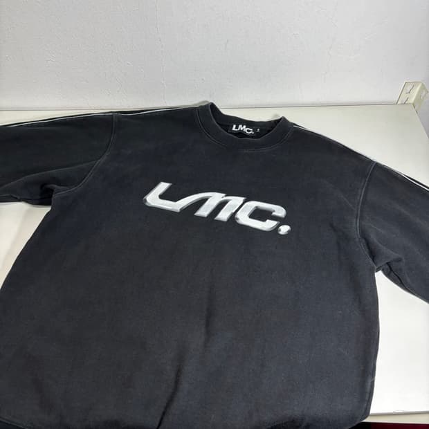 M 100 LMC 엘앰씨 블랙 오버핏 스웻코튼 맨투맨