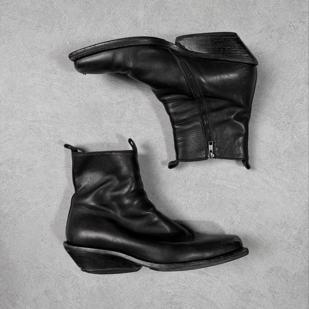 Ann Demeulemeester Side Zip Leather Boot