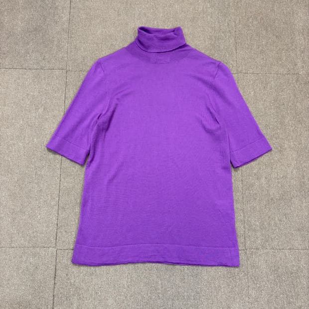 herno italy 에르노 우먼스 울 터틀 반팔 니트 