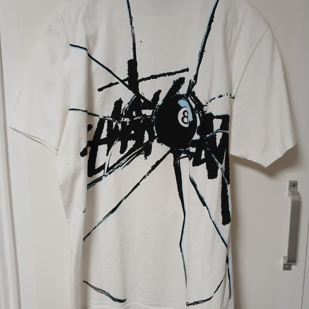 스투시 쉐터드 티셔츠 화이트