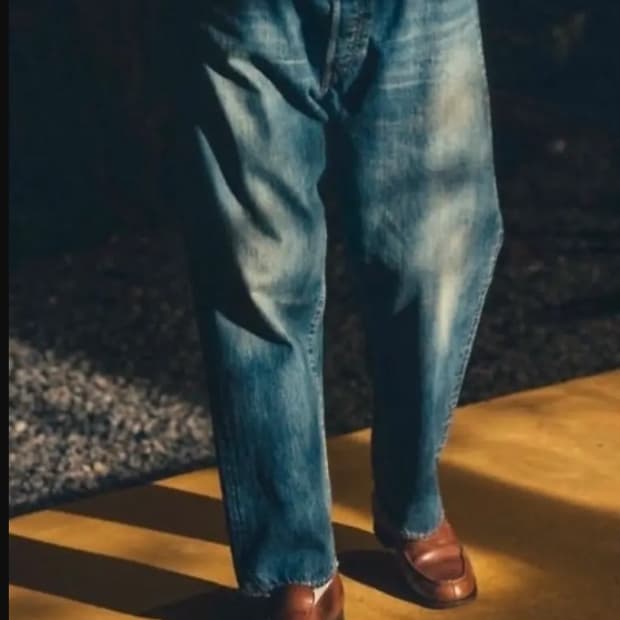 A.Presse 워시드 와이드 데님 팬츠 30