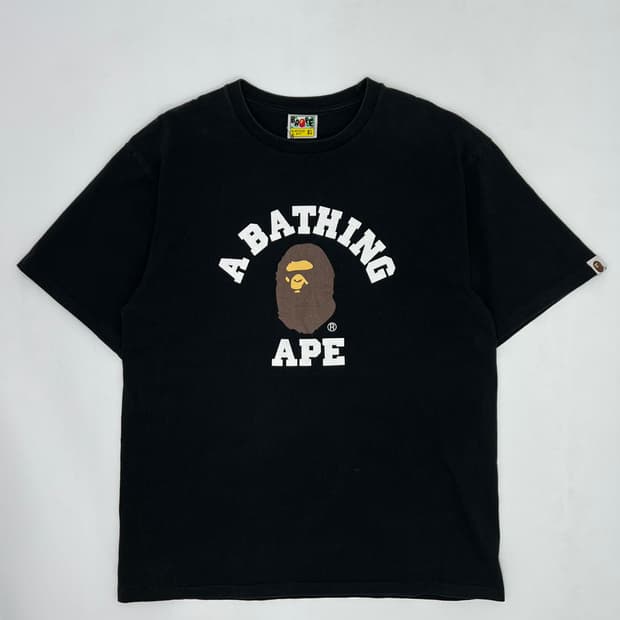 베이프 컬리지 반팔 티셔츠