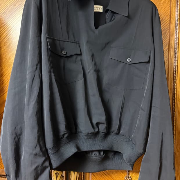 렉토 26SS 투포켓 헌팅탑 셔츠 블랙 L사이즈