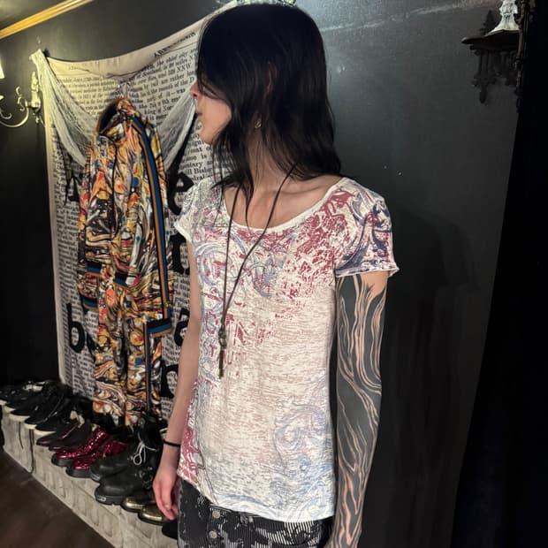 maurices All-Over Tattoo Graphic T-Shirt